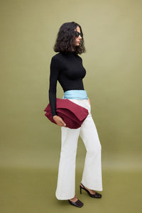 FISHERMAN'S COLLAR LONG-SLEEVED BODYSUIT